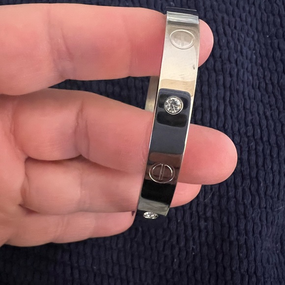 Jewelry - Silver Tone Solid stainless Cuff